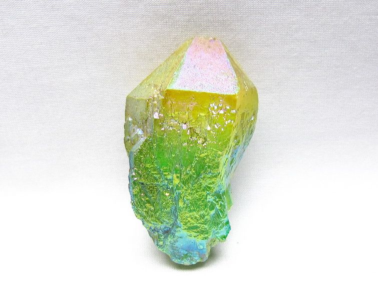 オーラクリスタル 原石 マルチカラー エレスチャル オーラ水晶 一点物 171-8791