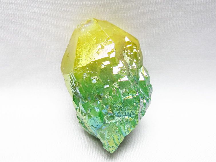 オーラクリスタル 原石 マルチカラー エレスチャル オーラ水晶 一点物 171-8792