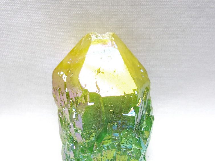 オーラクリスタル 原石 マルチカラー エレスチャル オーラ水晶 一点物 171-8792