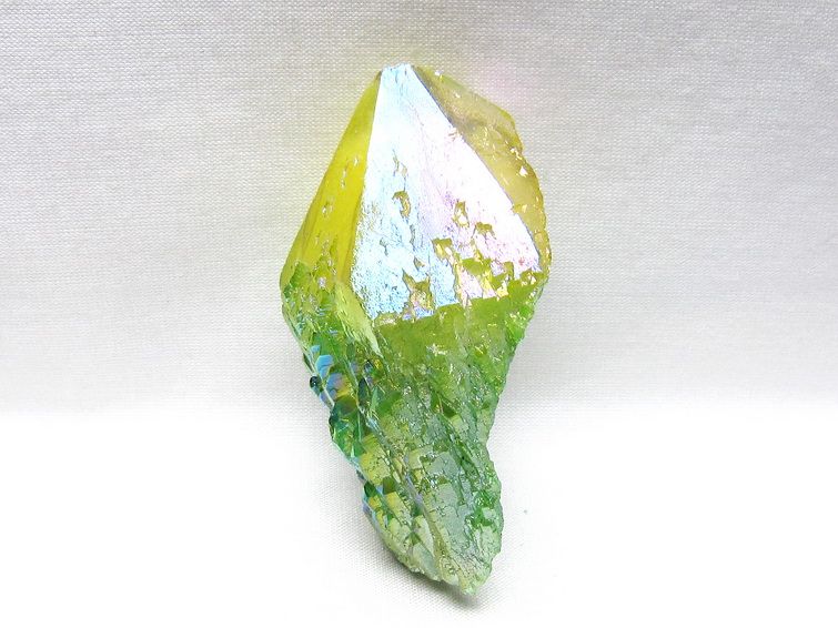 オーラクリスタル 原石 マルチカラー エレスチャル オーラ水晶 一点物 171-8793