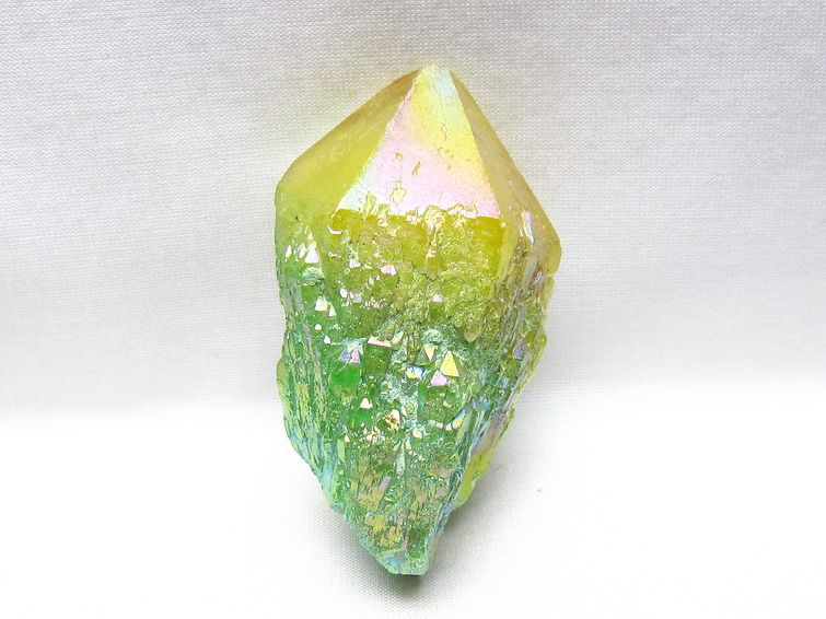 オーラクリスタル 原石 マルチカラー エレスチャル オーラ水晶 一点物 171-8794