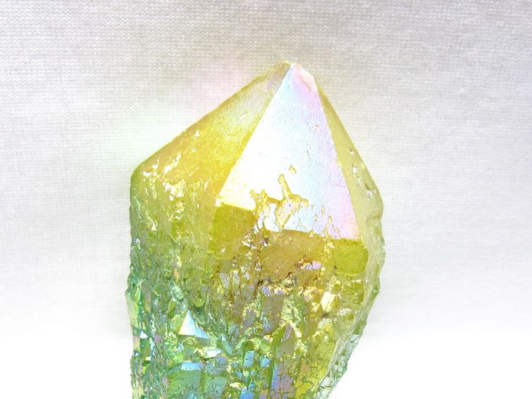 オーラクリスタル 原石 マルチカラー エレスチャル オーラ水晶 一点物 171-8794