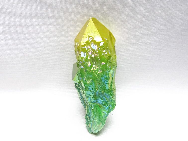 オーラクリスタル 原石 マルチカラー エレスチャル オーラ水晶 一点物 171-8796