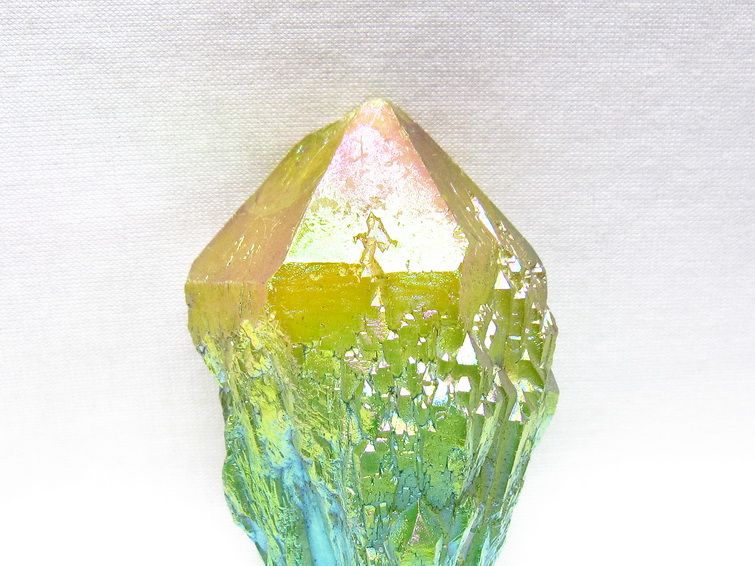 オーラクリスタル 原石 マルチカラー エレスチャル オーラ水晶 一点物 171-8800