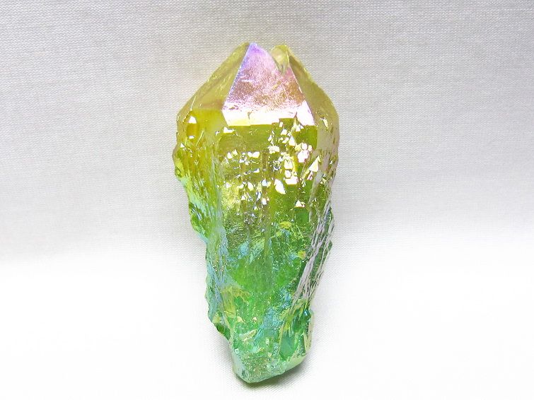 オーラクリスタル 原石 マルチカラー エレスチャル オーラ水晶 一点物 171-8801