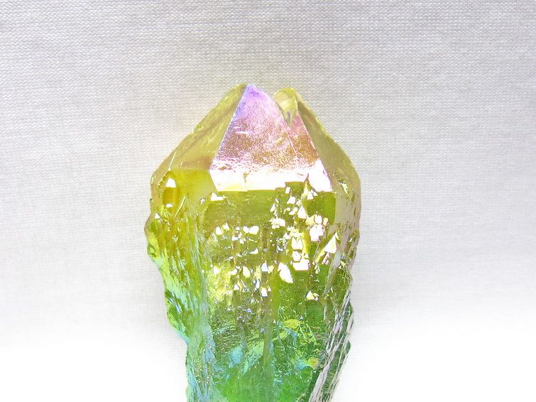 オーラクリスタル 原石 マルチカラー エレスチャル オーラ水晶 一点物 171-8801