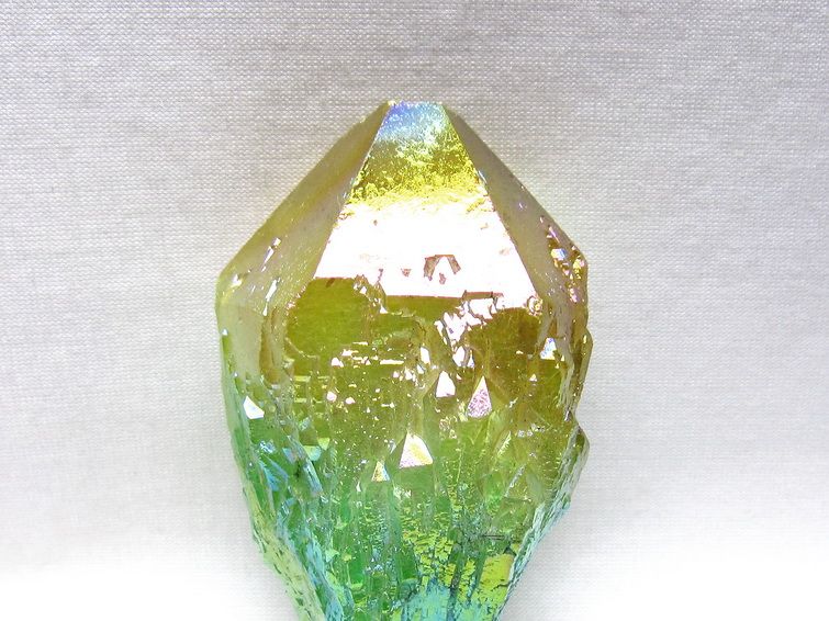 オーラクリスタル 原石 マルチカラー エレスチャル オーラ水晶 一点物 171-8805