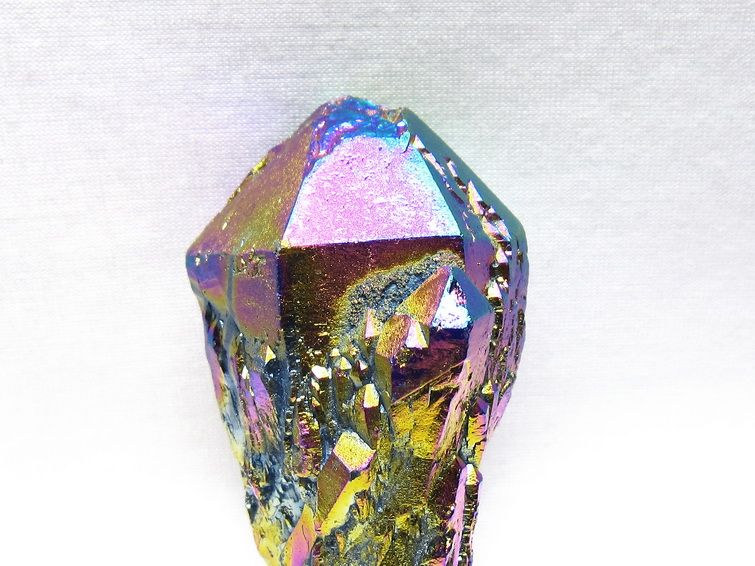 オーラクリスタル 原石 レインボーブルー エレスチャル オーラ水晶 一点物 171-8807