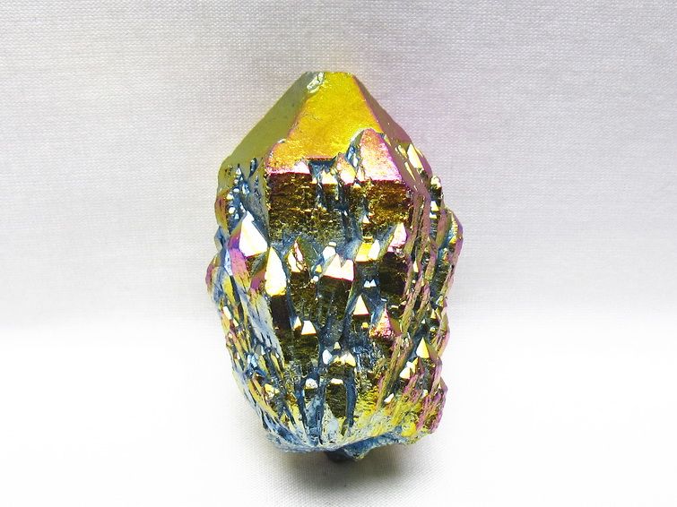 オーラクリスタル 原石 レインボーブルー エレスチャル オーラ水晶 一点物 171-8812