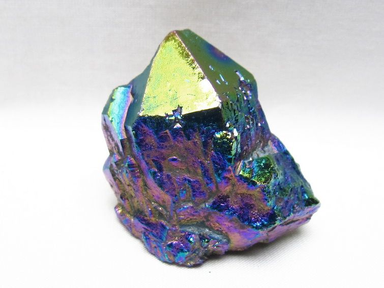 オーラクリスタル 原石 レインボーブルー エレスチャル オーラ水晶 一点物 171-8813