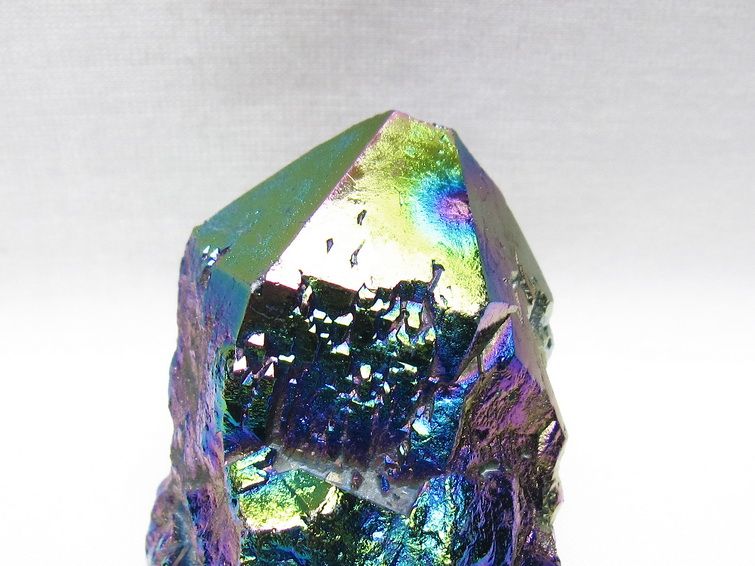 オーラクリスタル 原石 レインボーブルー エレスチャル オーラ水晶 一点物 171-8813