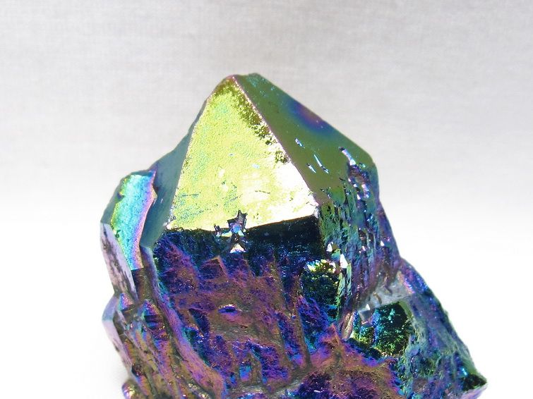 オーラクリスタル 原石 レインボーブルー エレスチャル オーラ水晶 一点物 171-8813