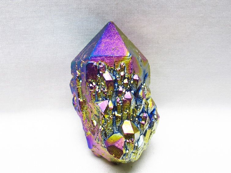 オーラクリスタル 原石 レインボーブルー エレスチャル オーラ水晶 一点物 171-8814
