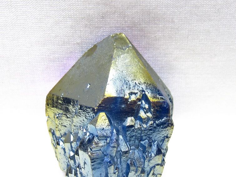 オーラクリスタル 原石 レインボーブルー エレスチャル オーラ水晶 一点物 171-8817