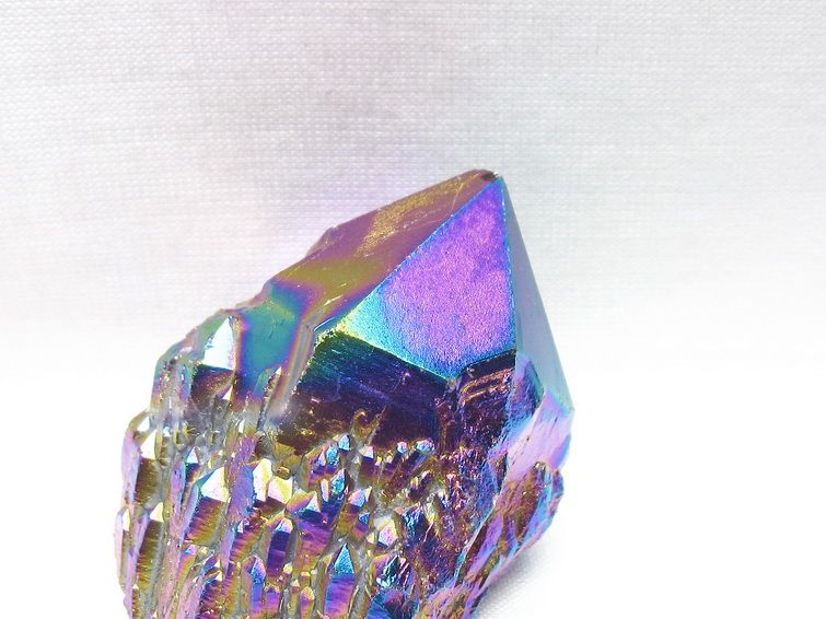オーラクリスタル 原石 レインボーブルー エレスチャル オーラ水晶 一点物 171-8819