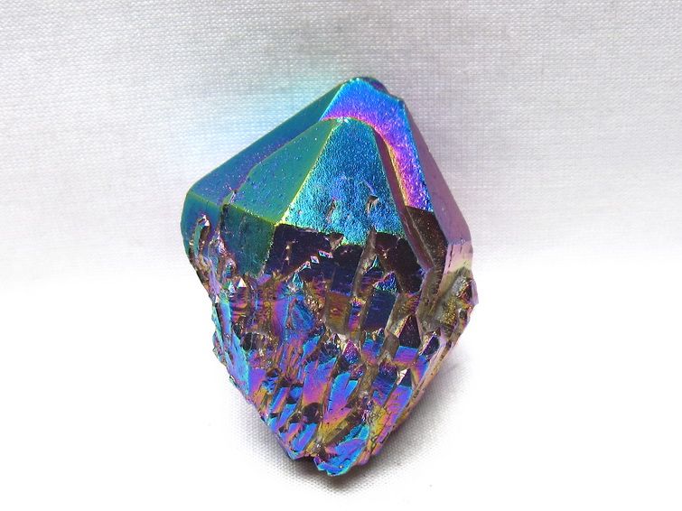 オーラクリスタル 原石 レインボーブルー エレスチャル オーラ水晶 一点物 171-8822