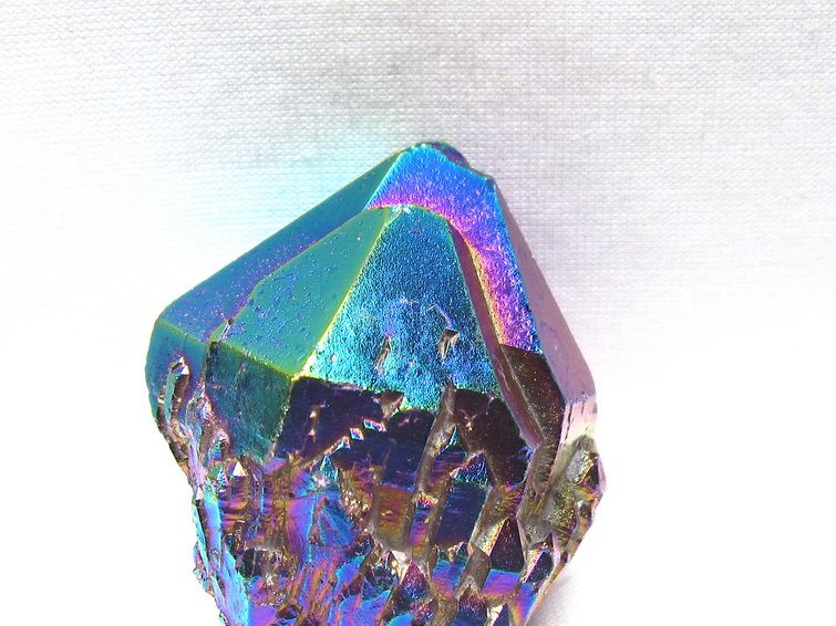オーラクリスタル 原石 レインボーブルー エレスチャル オーラ水晶 一点物 171-8822