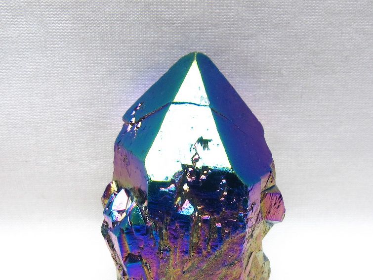 オーラクリスタル 原石 レインボーブルー エレスチャル オーラ水晶 一点物 171-8823