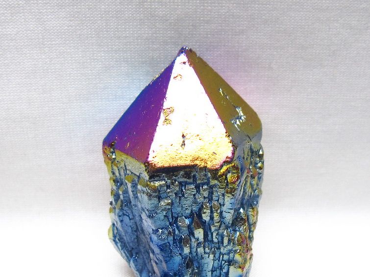オーラクリスタル 原石 レインボーブルー エレスチャル オーラ水晶 一点物 171-8824