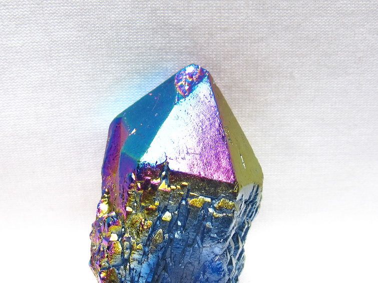 オーラクリスタル 原石 レインボーブルー エレスチャル オーラ水晶 一点物 171-8824