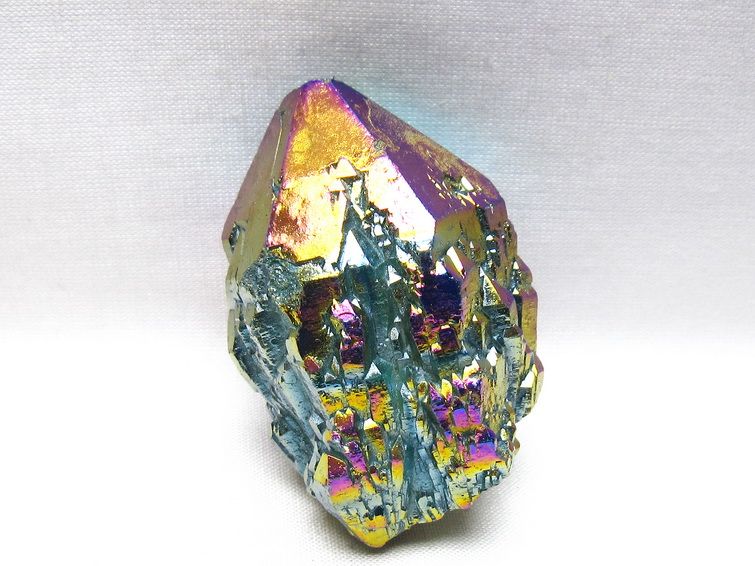 オーラクリスタル 原石 レインボーブルー エレスチャル オーラ水晶 一点物 171-8825