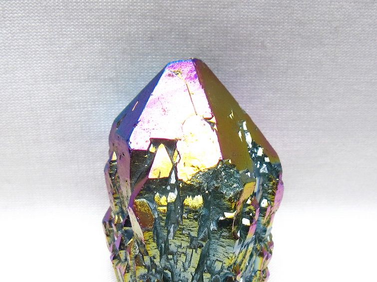 オーラクリスタル 原石 レインボーブルー エレスチャル オーラ水晶 一点物 171-8825