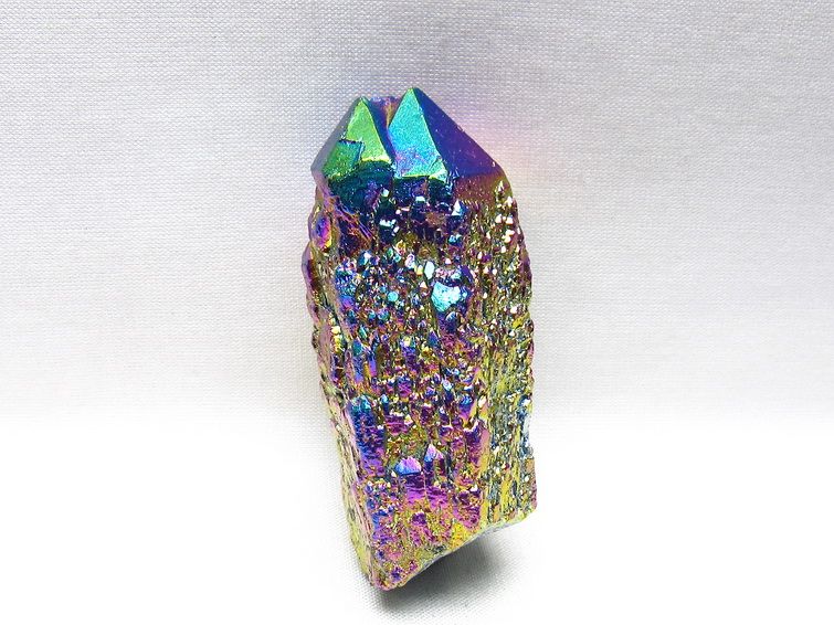オーラクリスタル 原石 レインボーブルー エレスチャル オーラ水晶 一点物 171-8826