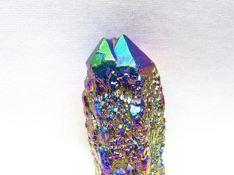 オーラクリスタル 原石 レインボーブルー エレスチャル オーラ水晶 一点物 171-8826
