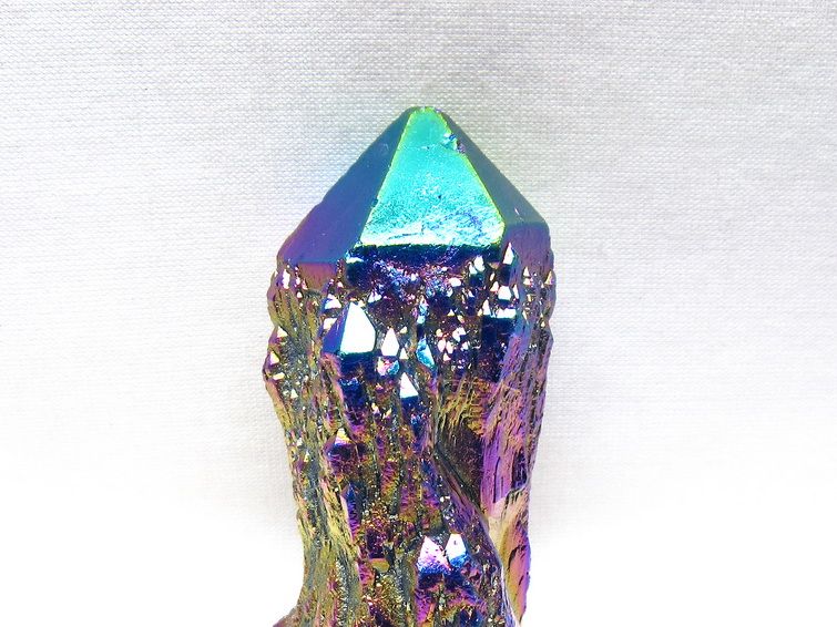 オーラクリスタル 原石 レインボーブルー エレスチャル オーラ水晶 一点物 171-8827