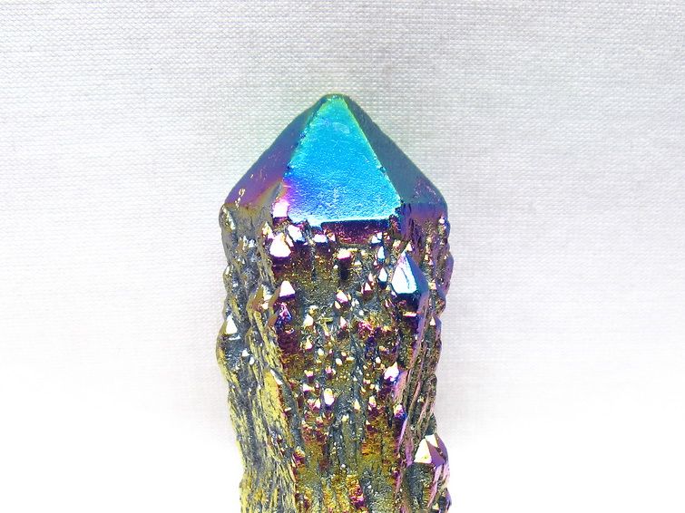 オーラクリスタル 原石 レインボーブルー エレスチャル オーラ水晶 一点物 171-8827