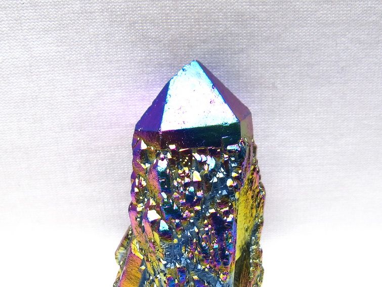 オーラクリスタル 原石 レインボーブルー エレスチャル オーラ水晶 一点物 171-8828