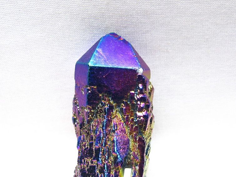 オーラクリスタル 原石 レインボーブルー エレスチャル オーラ水晶 一点物 171-8828