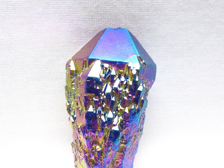 オーラクリスタル 原石 レインボーブルー エレスチャル オーラ水晶 一点物 171-8829