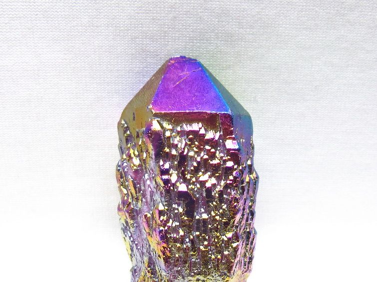 オーラクリスタル 原石 レインボーブルー エレスチャル オーラ水晶 一点物 171-8831