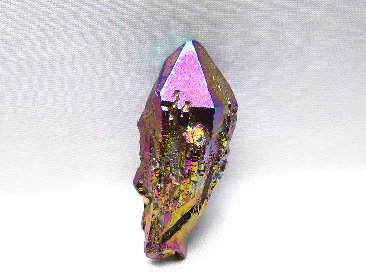 オーラクリスタル 原石 レインボーブルー エレスチャル オーラ水晶 一点物 171-8834