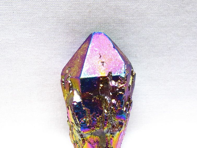 オーラクリスタル 原石 レインボーブルー エレスチャル オーラ水晶 一点物 171-8834