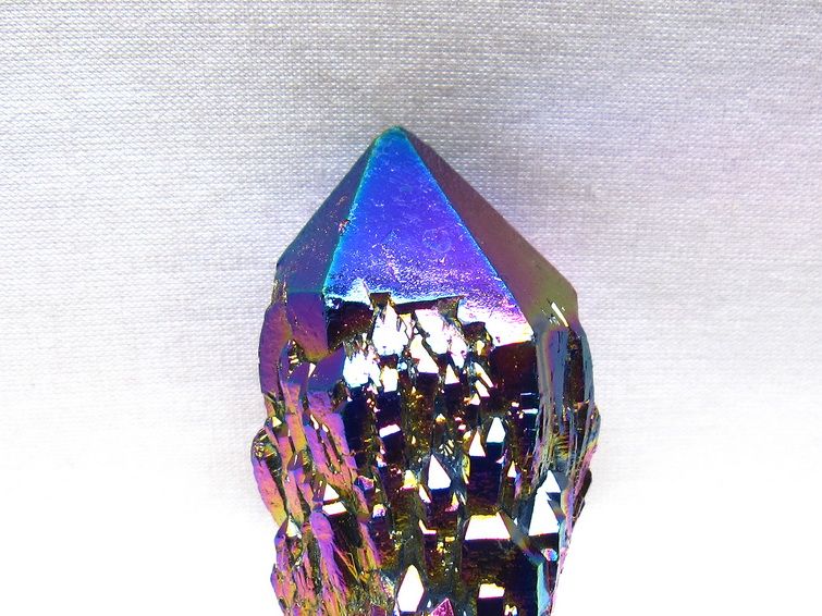 オーラクリスタル 原石 レインボーブルー エレスチャル オーラ水晶 一点物 171-8835