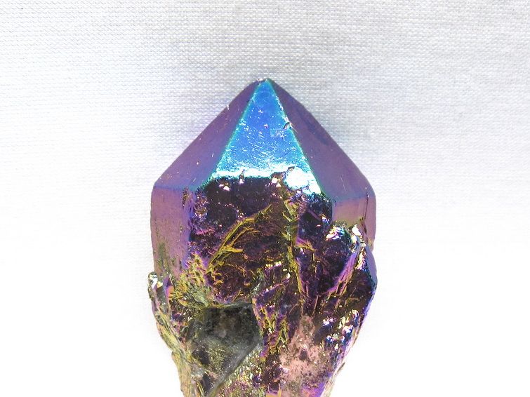 オーラクリスタル 原石 レインボーブルー エレスチャル オーラ水晶 一点物 171-8837