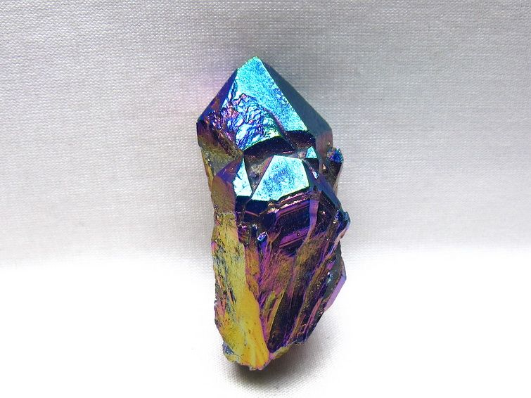 オーラクリスタル 原石 レインボーブルー エレスチャル オーラ水晶 一点物 171-8838