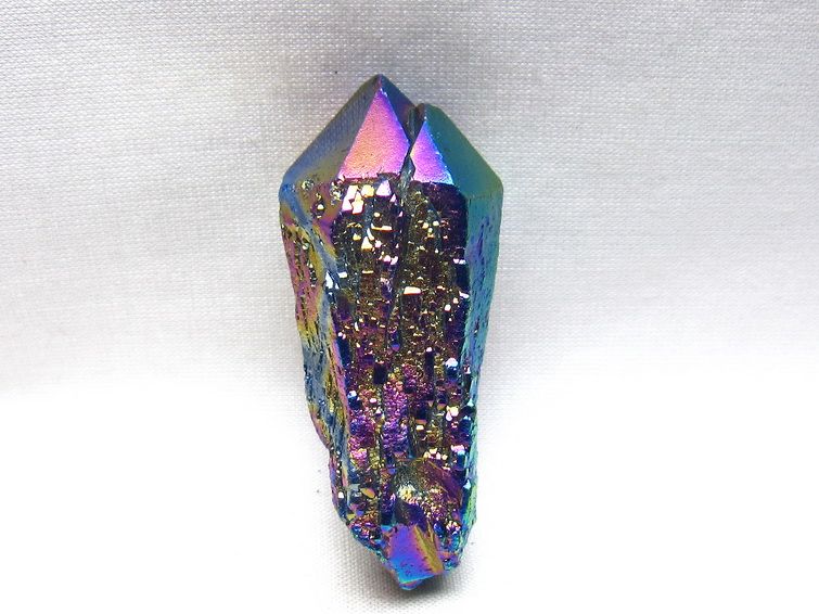 オーラクリスタル 原石 レインボーブルー エレスチャル オーラ水晶 一点物 171-8840