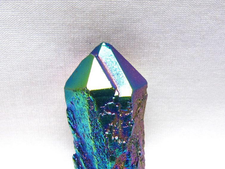 オーラクリスタル 原石 レインボーブルー エレスチャル オーラ水晶 一点物 171-8840