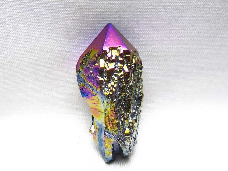 オーラクリスタル 原石 レインボーブルー エレスチャル オーラ水晶 一点物 171-8841