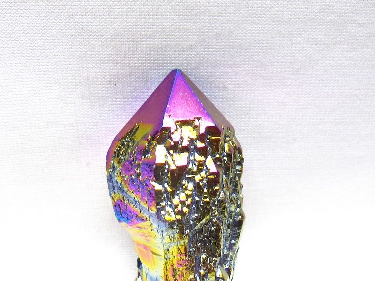 オーラクリスタル 原石 レインボーブルー エレスチャル オーラ水晶 一点物 171-8841