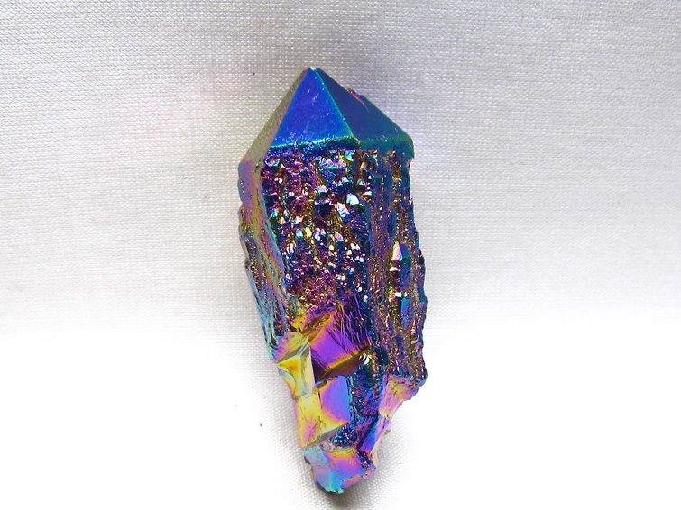 オーラクリスタル 原石 レインボーブルー エレスチャル オーラ水晶 一点物 171-8842