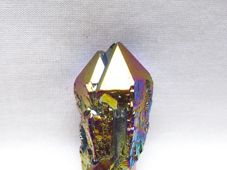 オーラクリスタル 原石 レインボーブルー エレスチャル オーラ水晶 一点物 171-8842