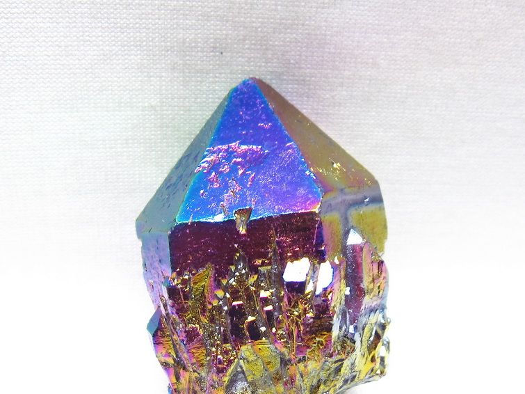 オーラクリスタル 原石 レインボーブルー エレスチャル オーラ水晶 一点物 171-8843