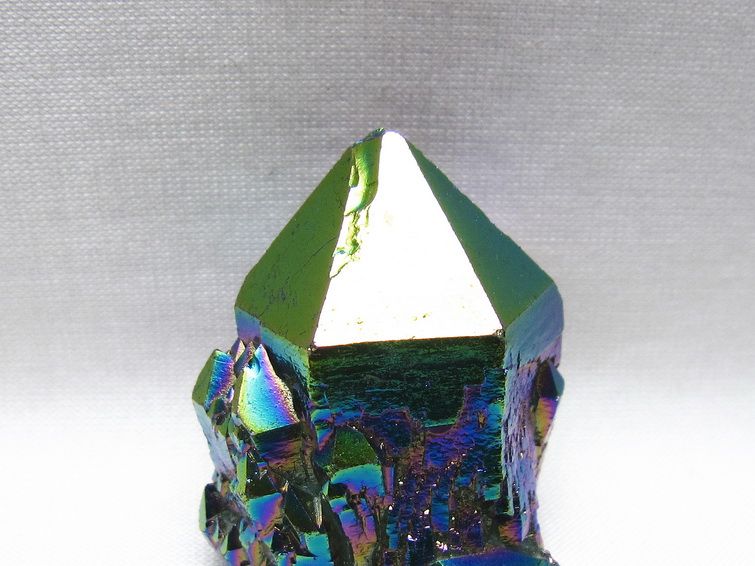 オーラクリスタル 原石 レインボーブルー エレスチャル オーラ水晶 一点物 171-8845