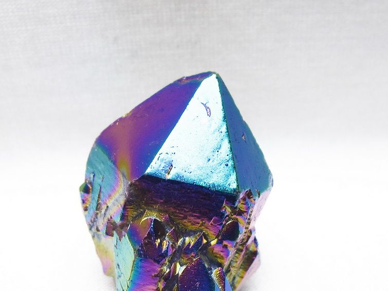 オーラクリスタル 原石 レインボーブルー エレスチャル オーラ水晶 一点物 171-8847