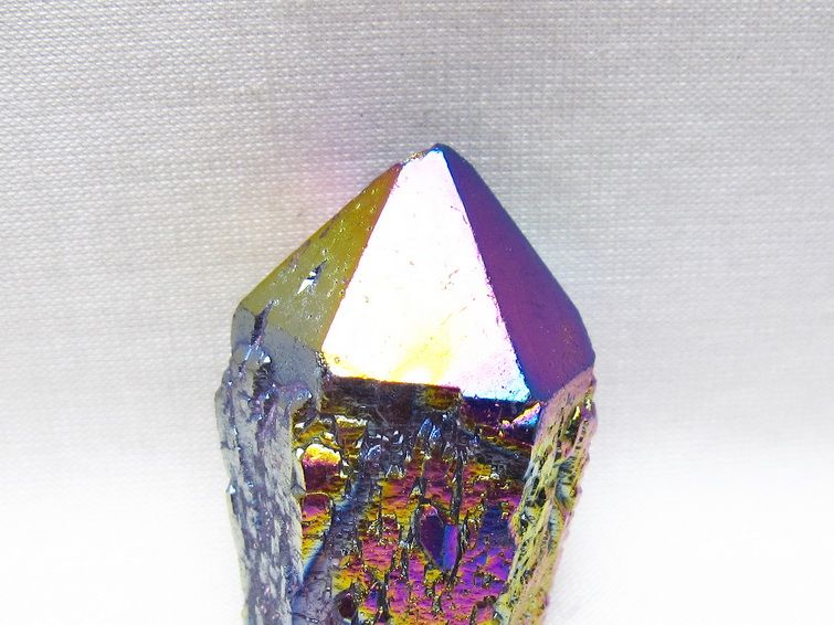 オーラクリスタル 原石 レインボーブルー エレスチャル オーラ水晶 一点物 171-8848
