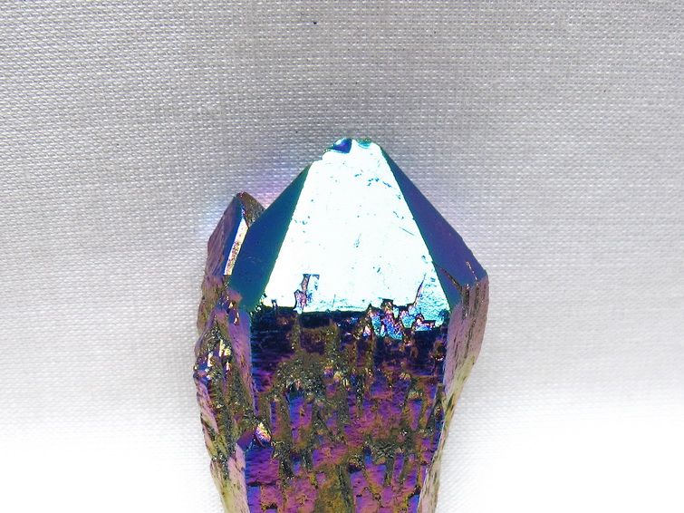 オーラクリスタル 原石 レインボーブルー エレスチャル オーラ水晶 一点物 171-8852